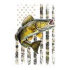 walleye American flag, Fishing