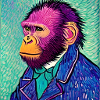 Monkey van gogh