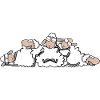 moutons endormis