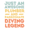 Plumber Diving legend retro