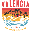 Valence, Espagne, palmiers, plage, design