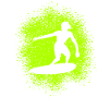 Skimboarding Skimboarder Surfer Silhouette