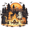Animals around the campfire