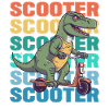 Scootering T Rex
