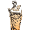 Greek Philosopher With Smartphone