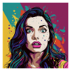 Pop Art Surprised Face