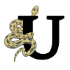 Letter u snake