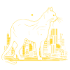Cat Big City Yellow Gift