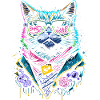 Kunst Katze Keep Cool
