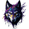 Kunst Pop Art Wolf