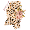 Mississippi Leopard Pattern Map Leo