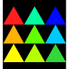 Bunte Dreiecke