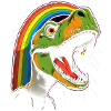 Rainbow Tyrannosaurus