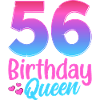 Regina di compleanno 56 Geburtstag