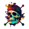 Skull and bones pirate