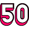50. HAPPY BIRTHDAY. HAPPY BIRTHDAY