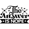The Answer is Nope