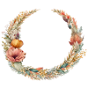 Flower wreath boho customizable