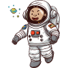 Floating astronaut