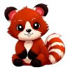 Cute red panda