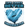 Life looks better underwater, diving