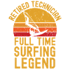 Retired technician windsurfing legend
