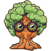 Tree with glasses