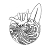 Cœur de surfeur
