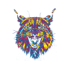 Farbiger Luchs