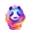 Panda Aquarelle Cadeau