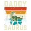 Daddy Saurus Regenbogen Hintergrund Dino