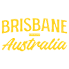 Brisbane Australia Yellow Typography