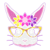 Hasengesicht Cooler Osterhase mit Brille