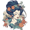 Femme rétro