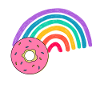rainbow doughnut