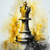 Yellow Chess Bishop