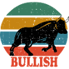 Retro Bull Bullish