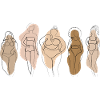 Bodies are beautiful Line Art