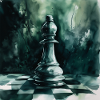 Turquoise Chess Bishop