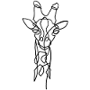 Esquisse de la girafe noire