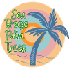 Sea breeze palm tress