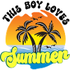 This boy loves summer