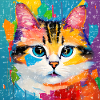 Cat Domestic Cat Oil Painting