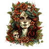 Dzień Umarłych Czaszka Cukru Czaszka Catrina