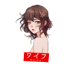 Anime-Charme mit Blütenakzent