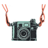 Camera with lanyard