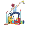 Dabbing Caretaker Housekeeper Housekeeper