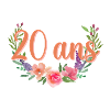 20 ans Floral Script