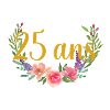 fleurs anniversaire 25ans