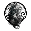 Buste femme tatoué
